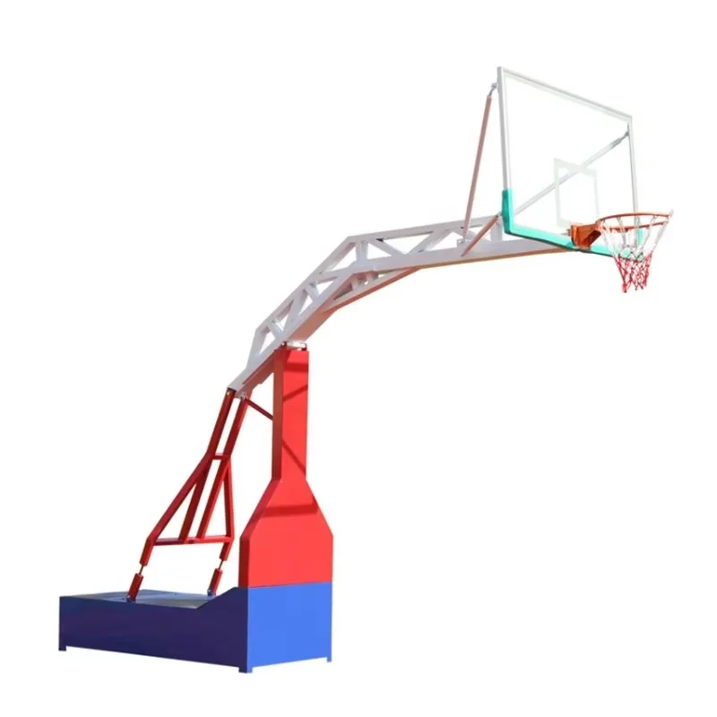 اللوحة الخلفية الزجاجية في الهواء الطلق كرة السلة هوب آخر داخلي حامل معدني محمول الكبار هوب للتدريب اليومي رائجة البيع #6