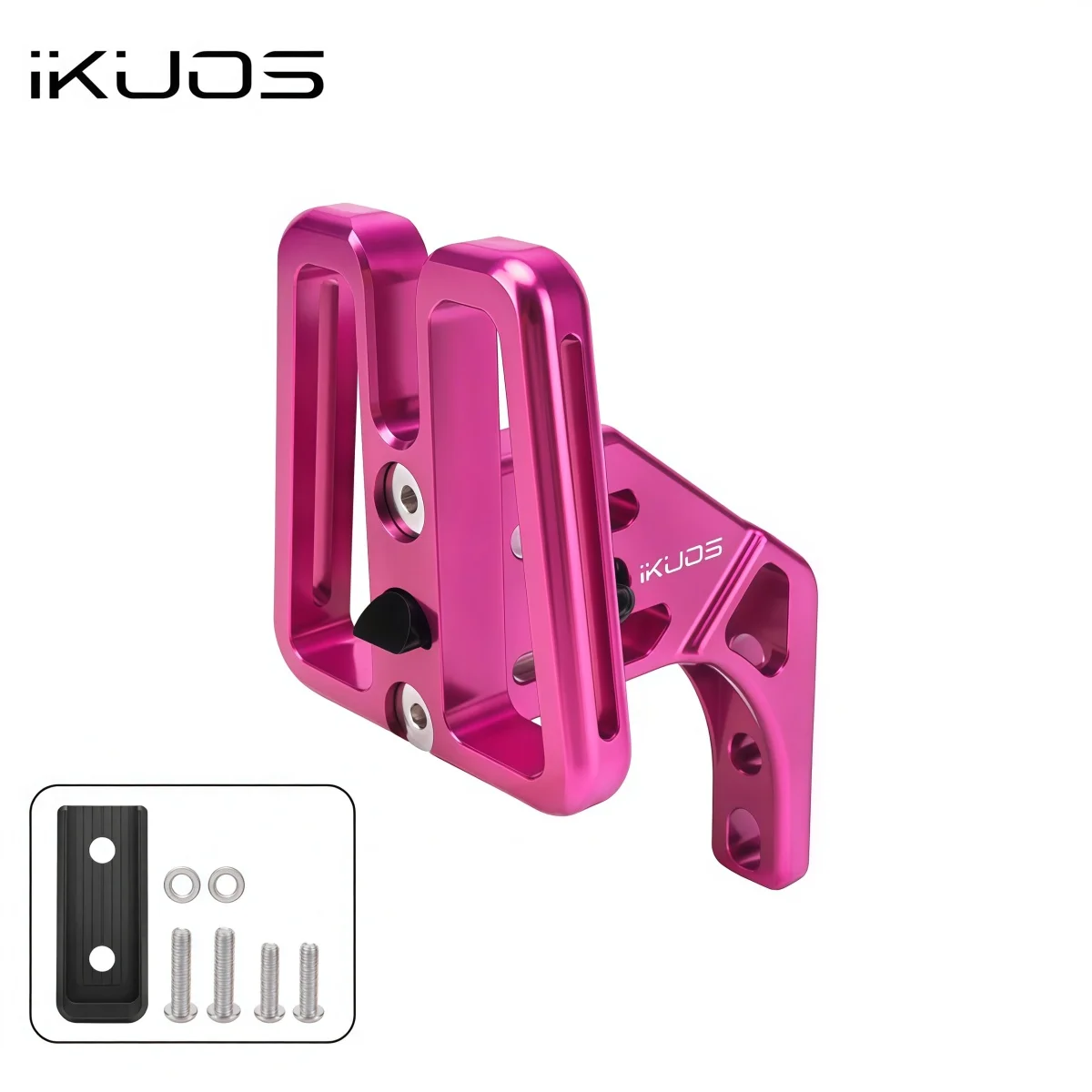 IKUOS PNS03 Erhöhter vorderer Gepäckträgeradapter für Dahon/Brompton/JAVA Neo Falträder – CNC-Aluminium mit integriertem Schnellverschluss – Detail 10