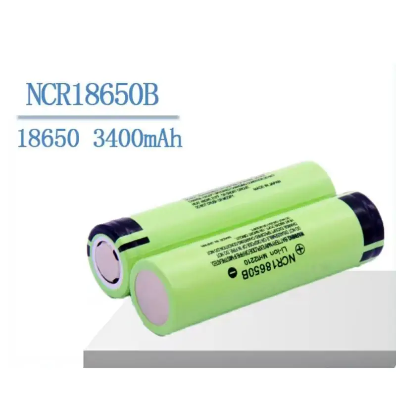 1-10PCS NCR18650B 3.7v 3400mah 18650 Lithium Rechargeable Battery For Flashlight