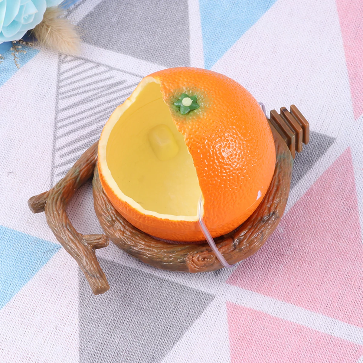 

Fruit Feeder Birds Orange Shaped Bowl Durable Plastic Suitable Hamsters Rabbits Squirrels Bird Feeder Bowl Pet Supplies