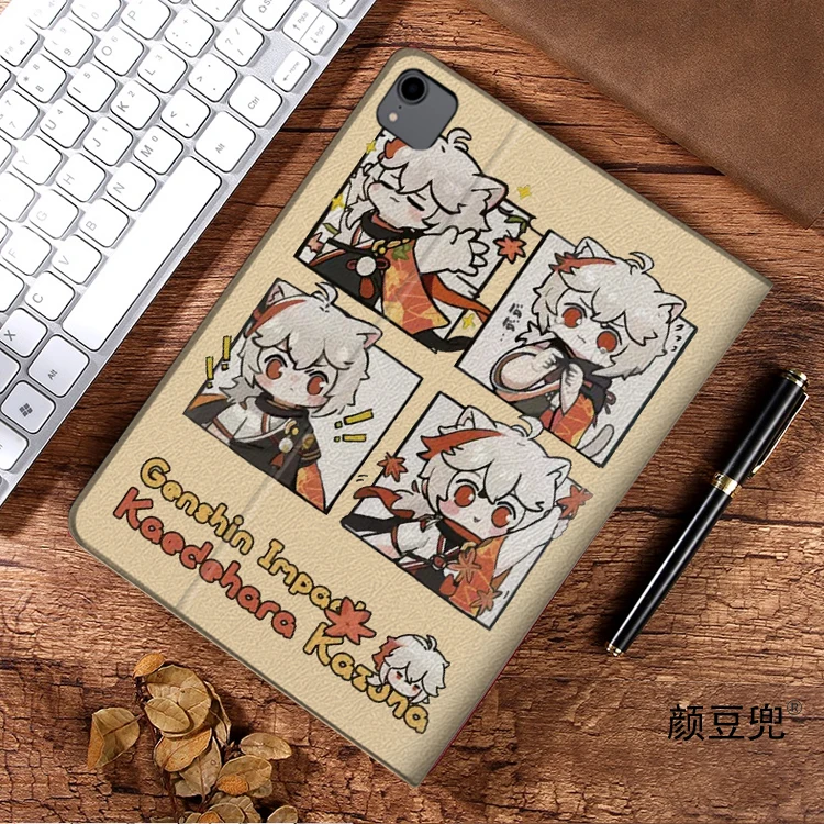 Kaedehara Anime Genshin Impact Custodia per iPad Air 4 5 10.9 Mini 5 6 per 2022 12.9 Custodia in silicone di lusso per iPad Air 4 5 10.9 pollici