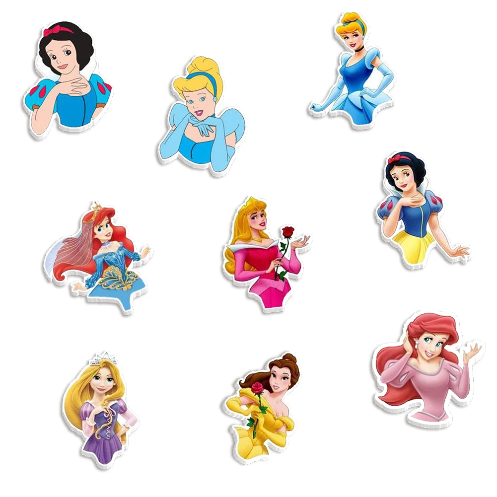 10 pz/lotto Disney Princess Resin Planar Flatback per forniture artigianali con fiocco fai da te decorazioni per telefoni