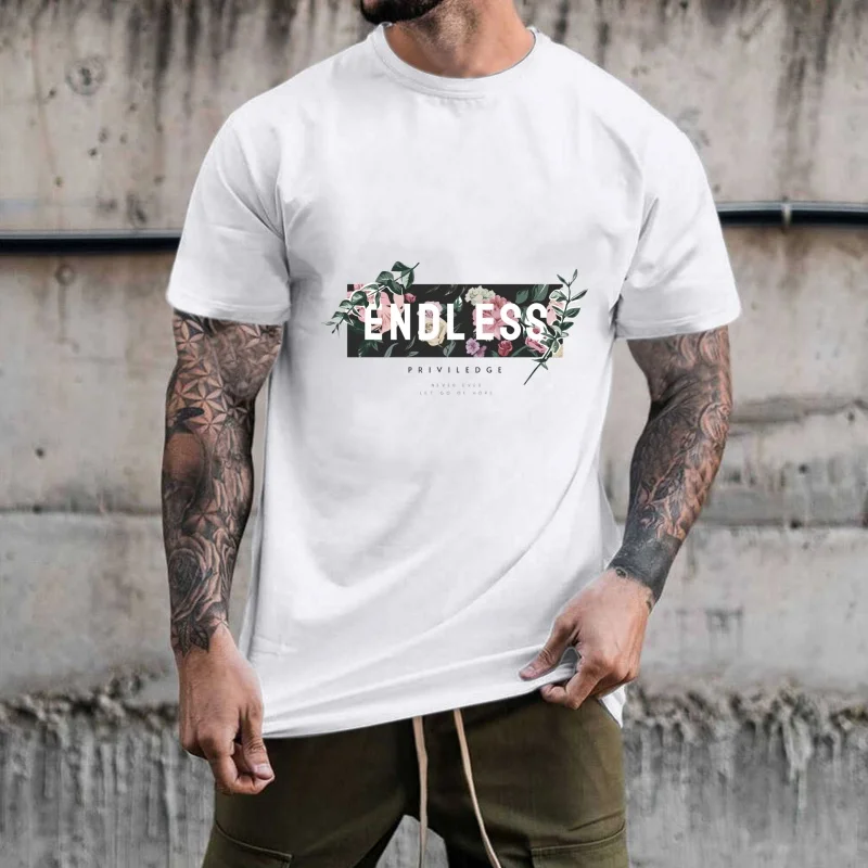 Botanical Floral & Letter Graphic Heat Transfer White Ink Iron - on Patch, Artistic Fresh Style, Suitable for T - shirts &
