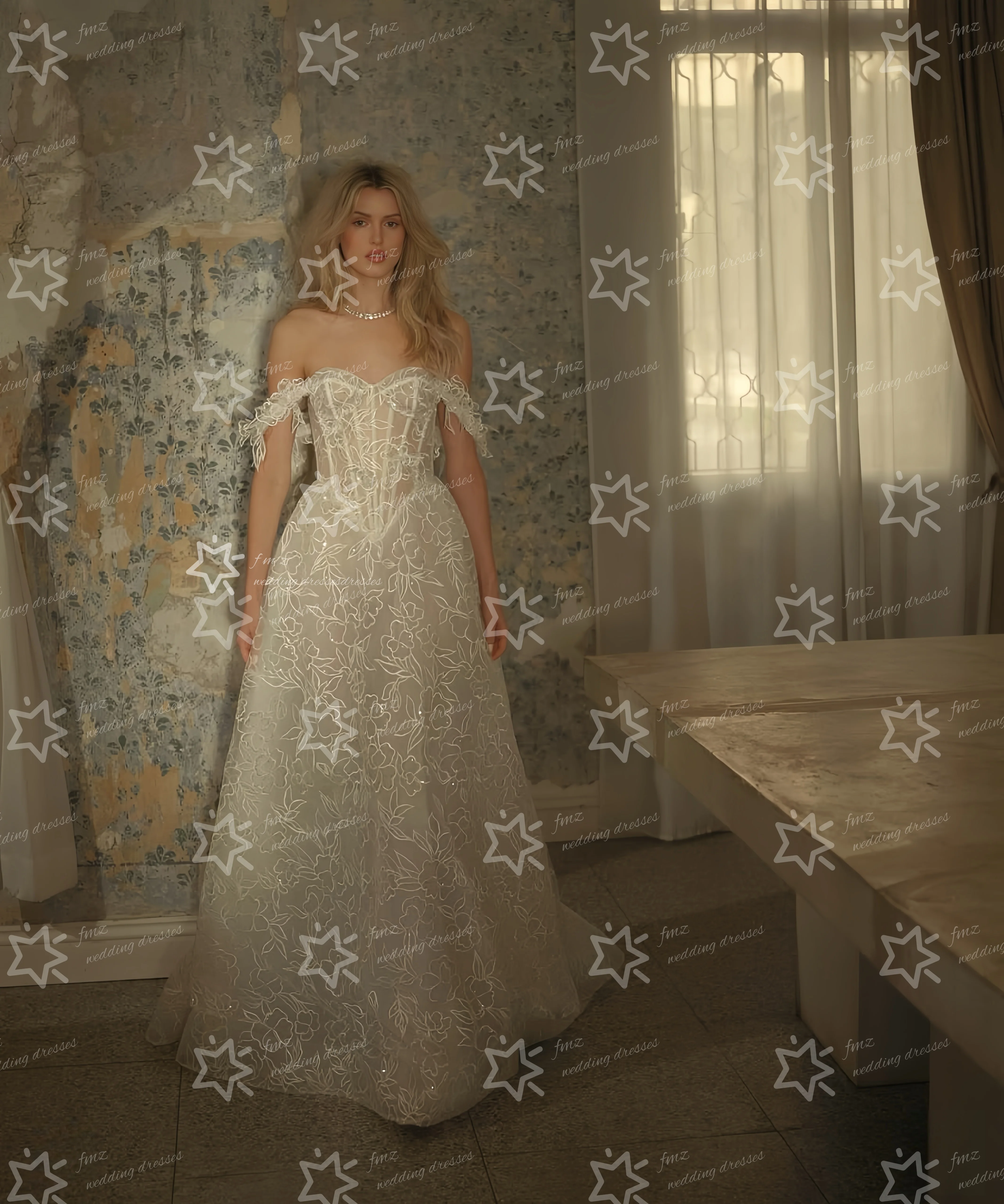 

Customzied Sweetheart Neck Sleeveless Lace Elegant wedding dress vestidos de novia amanda novias amanda novias official