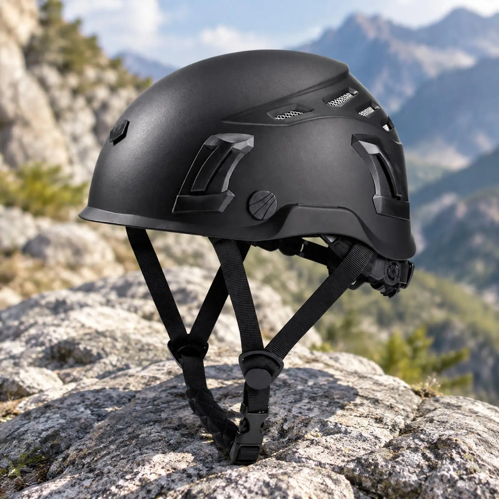 Outdoor Climbing Safety Helmet with ABS Shell and EPS Liner for Mountaineering Rock Climbing Gear