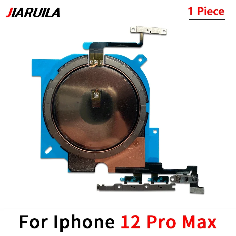 10Pcs，Wireless NFC For Iphone 15 14 13 12 Pro Max 13 12 mini 14 15 Plus Charging Coil Charge Panel with Power Volume Flex Cable