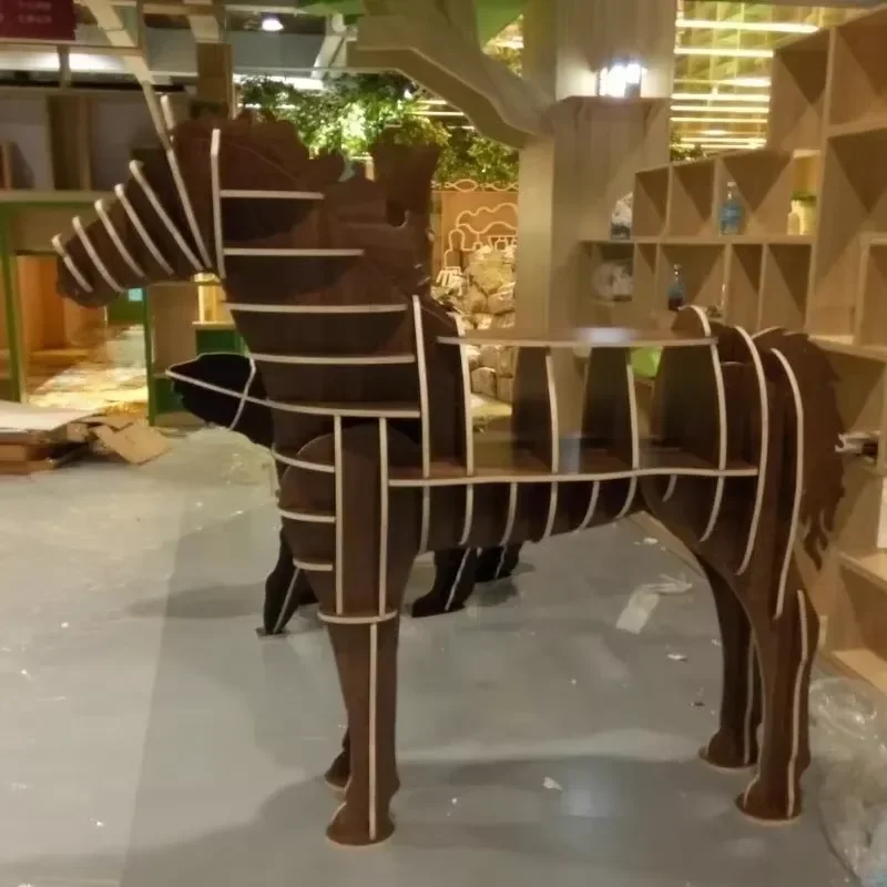 for Modeling Edge Few Model Room Floor Ornament Home Partition Clothing Store Window Children Bookcases Bookshelf Shelf Horse