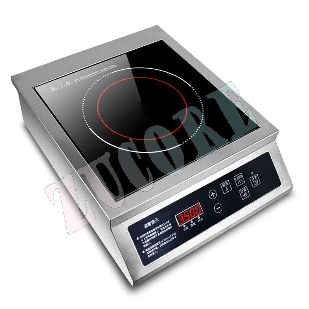 Fornello elettrico da 3500 W Piano cottura Fornello a induzione per uso domestico Fornello a induzione per zuppa commerciale ad alta potenza