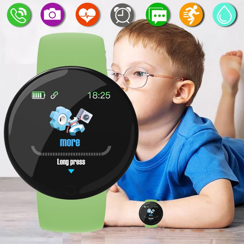 Reloj inteligente Y68 para niño y niña, pulsera Digital con Monitor de ritmo cardíaco y sangre, para Fitness y deporte, de 6 a 15 años