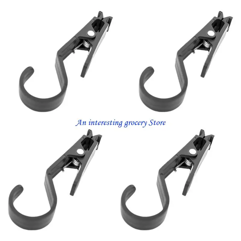652D 4Pcs Heavy Duty Tent Lights Hook Canopy Clip Practical Clothespins Easy to Use