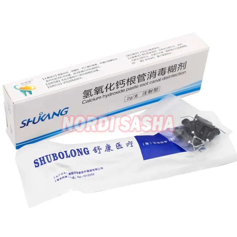 2g/Syringe Dental SHUKANG Calcium Hydroxide Root Canal Disinfectant Paste Type II Applicator Dentist Materials
