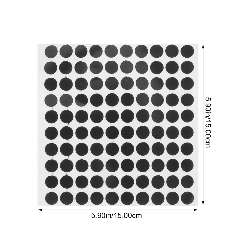 3 Sheets Billiard Black Spots Reliable Pool Table Marker Dots Thin Design for Smooth Ball Rolling Easy to Apply No Residue