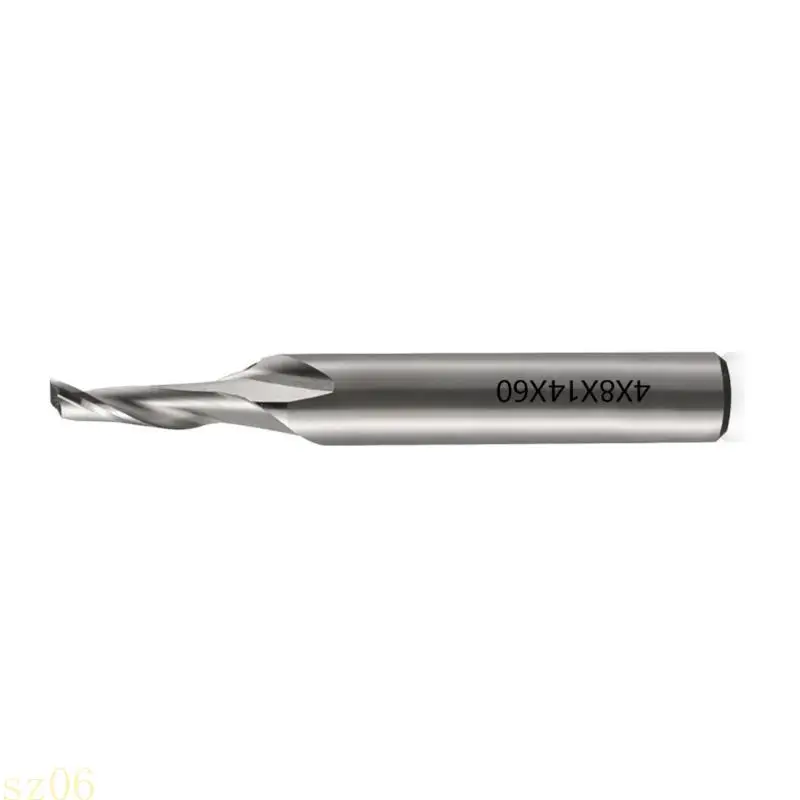 Q2Q4 Highly Speed Steel Single Flute End Mill Cutter For Aluminum Routings Highly Speed Steel Cutter Metal Cutting Tool
