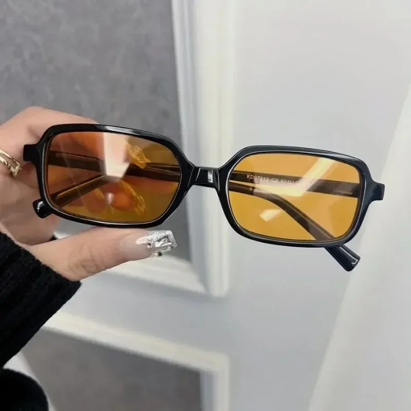 Vintage Square Sunglasses Women Men Cool Mirror Lens Stylish Sun Glasses Female Male Personality Colors Oculos De Sol