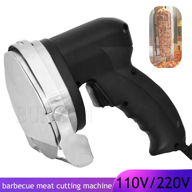 

Electric Barbecue Meat Slicer Commercial Kebab Slicer Doner Knife Gyro Knife For Shawarma Roast Meat Cutter Machine 110V 220V