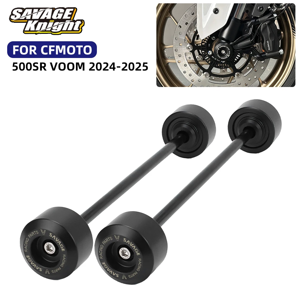 

2025 SR500 Rear Front Wheel Sliders For CFMOTO 500SR VOOM 500 SR 2024 Axle Fork Swingarm Crash Slider Guard Falling Protection