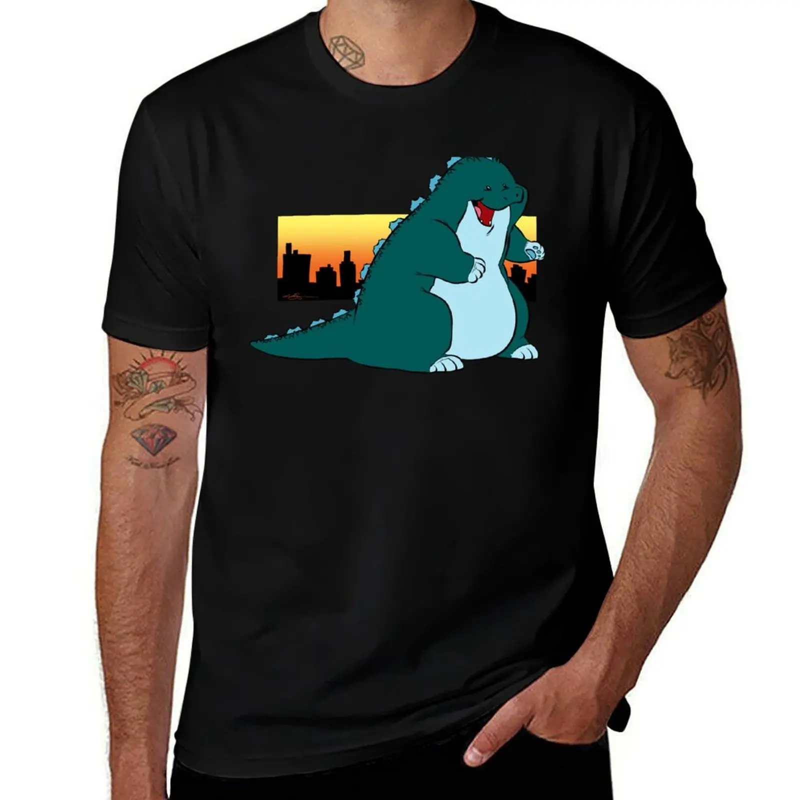 

Happy Kaiju Boi T-Shirt man t shirt cotton man t shirts cotton T-Shirt
