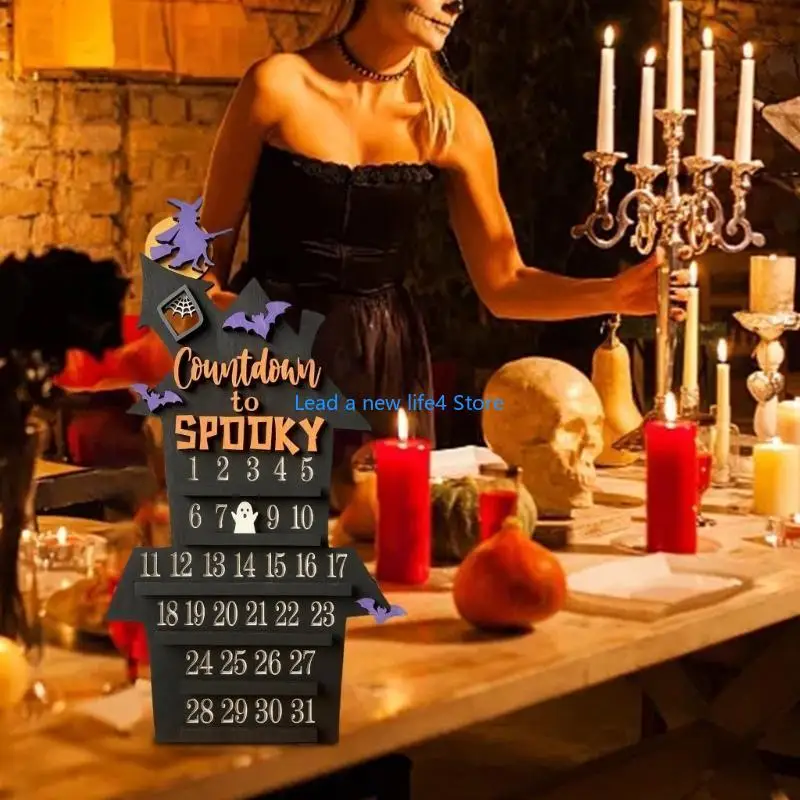 Y55E Countdown to Christmas Coffin Advent Calendar 25/31 Día Halloween Countdown