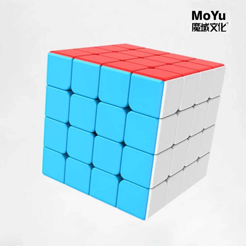 MoYu Meilong 4 4x4x4 Stickerless Speed Cube Smooth Turning Professional Puzzle Brain Teaser Educational Gift for Kids Adults