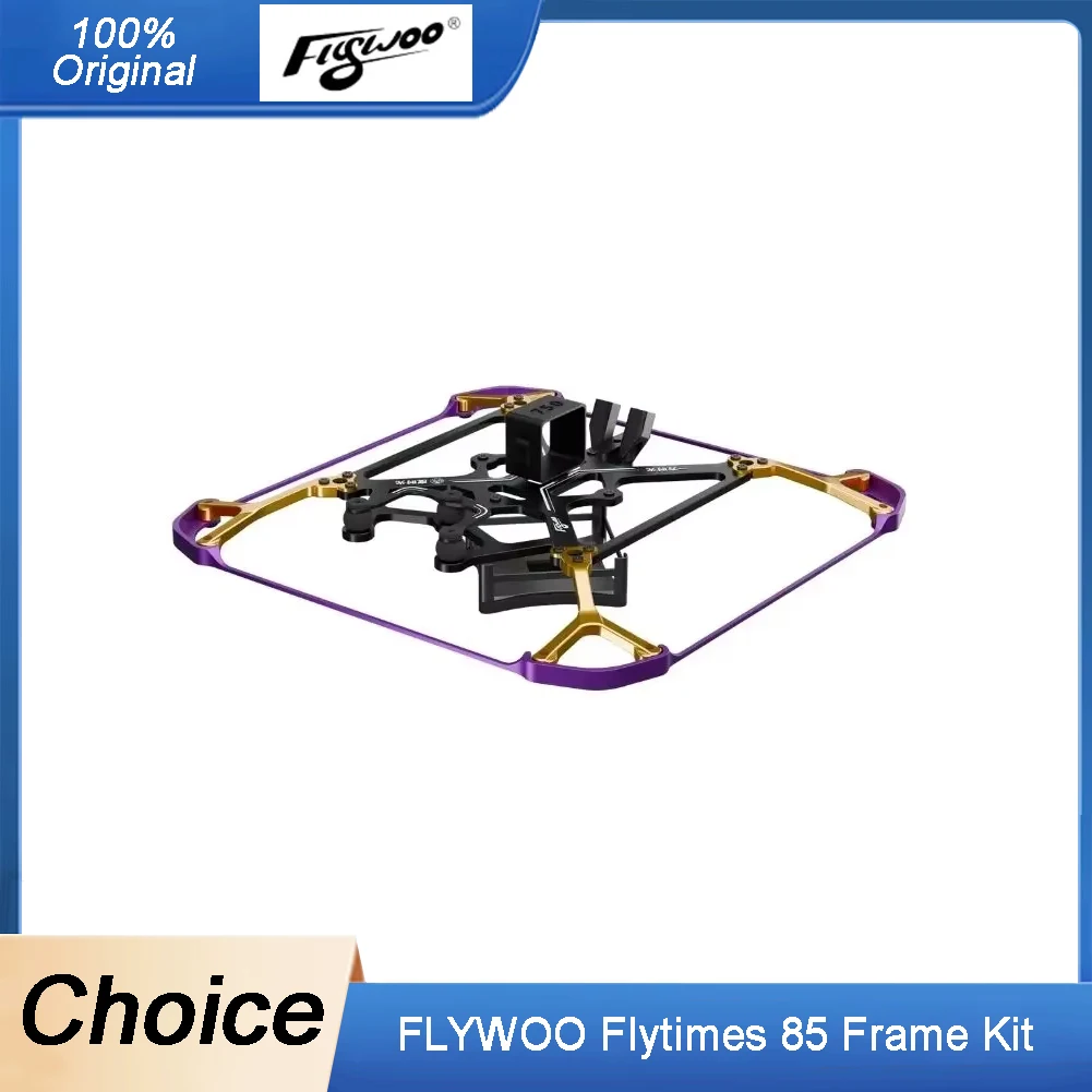 

Комплект рамок FLYWOO Flytimes 85 — совместим с O3lite/O4/O4PRO, высокопрочным легким весом из углеродного волокна для FPV Drone Racing Frees