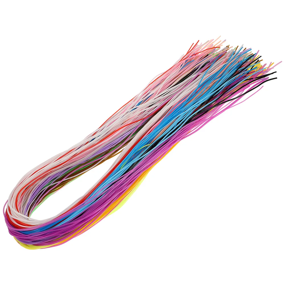 

200pcs Colorful Plastic Rope Laces for Bracelets Diy Craft Cord Jewelry Making Supplies Knitting String Flexible