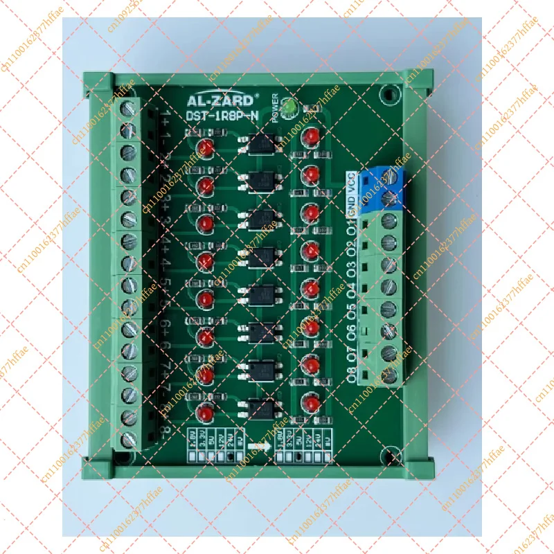 8-Channel Optocoupler Isolation Board NPN PNP Level Shifter 3.3V 5V 12V 24V Signal Converter Module