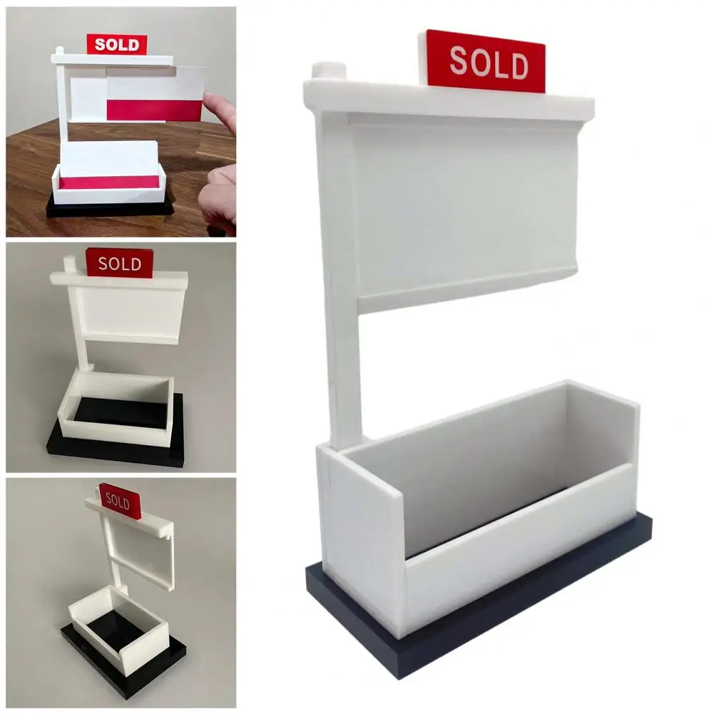 

Card Holder Large Capacity Stable Base Storage And Display Storaging House Selling Agents Desktop Card Stand Office Supplies