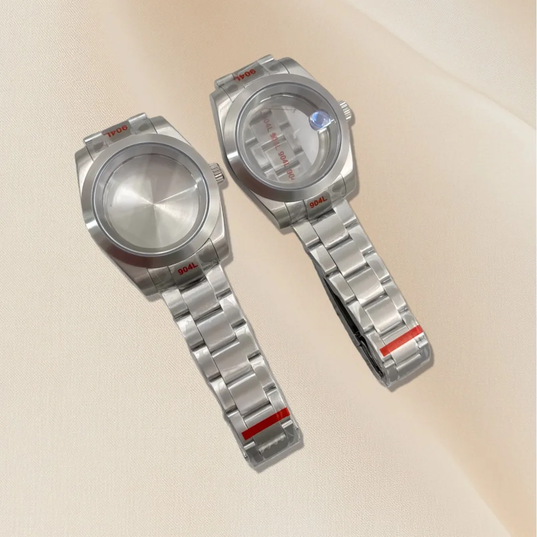 

Mod NH35 Matte Watch Case Bracelet NH36 NH35 Case for Datejust Nh35 Nh36 Nh34 Movement 28.5mm Dial Sapphire Glass Case and Strap