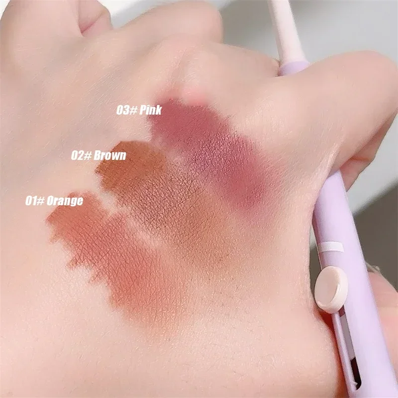 ใหม่ Lip Pen Lip Liner ปากกา Matte ลิปสติกปากกา Silver Long Lasting Lip Contouring Nonstick Lipliner ดินสอเกาหลีแต่งหน้าพร้อมแปรง