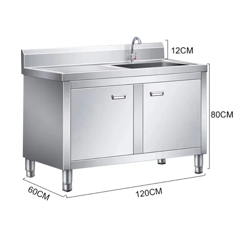 

Коммерческие кухонные шкафы из нержавеющей стали, раковина из нержавеющей стали 201/304, верстак, раковина, ресторанный шкаф для раковины