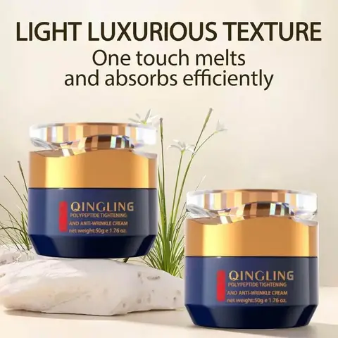 Peptide Firming Face Cream Triple Hyaluronic Acid Moisturizer for Wrinkle Smoothing &Skin Elasticity,Non-Greasy Ceramide Complex