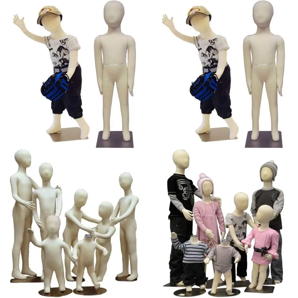 

Flexible Full Body Child Mannequin for 3-Year-Olds, Unisex, with Removable Parts