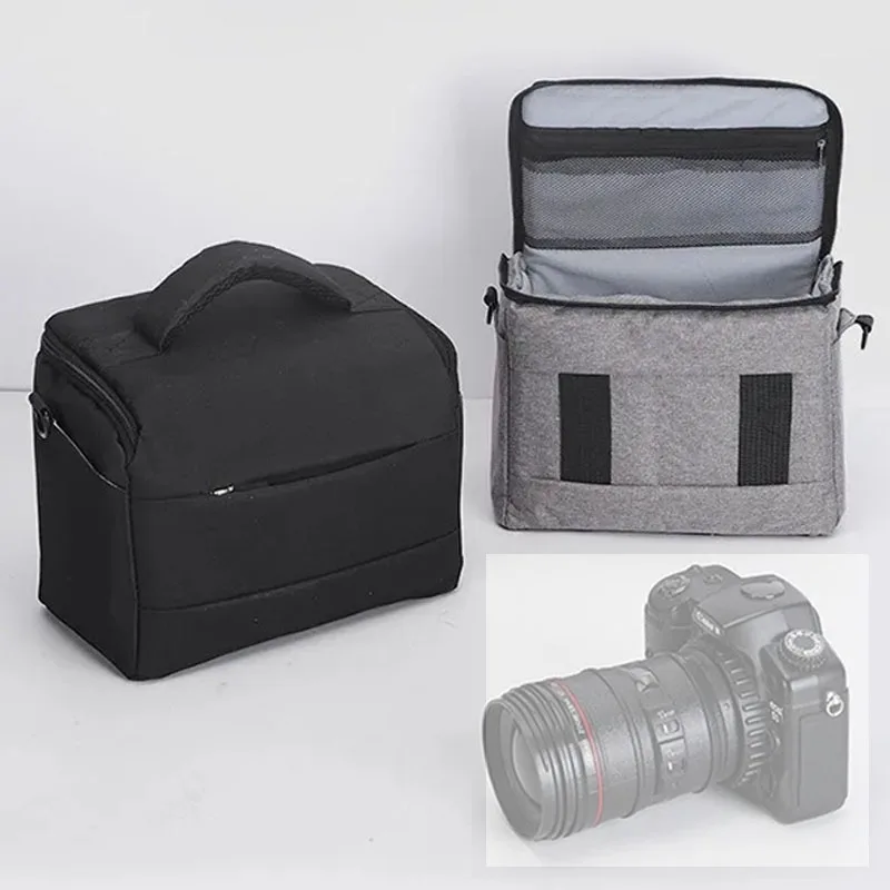 DSLR Camera Bag Handbags Nylon Shoulder Bag Camera Case Portable Cameras Bag for Sony Nikon Canon Panasonic DSLR Camera