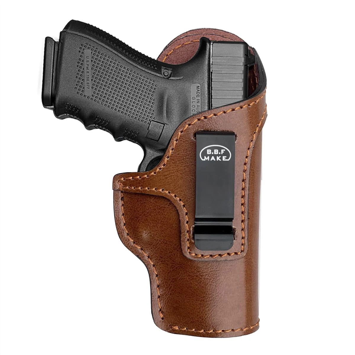 Gun Holsters IWB 9mm Leather Pistol Holsters Fit: Glock 19 17 26 Taurus G2C G3C G3 - Sig Sauer S&W M&P Shield 9mm / 380 EZ Ruger