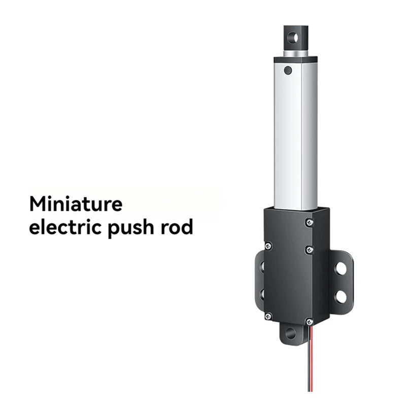 Actuador lineal pequeño de 12V, 150N, Motor eléctrico de accionamiento lineal de carrera de 10Mm, Mini varilla de empuje eléctrica de velocidad de 4Mm/S para gabinetes