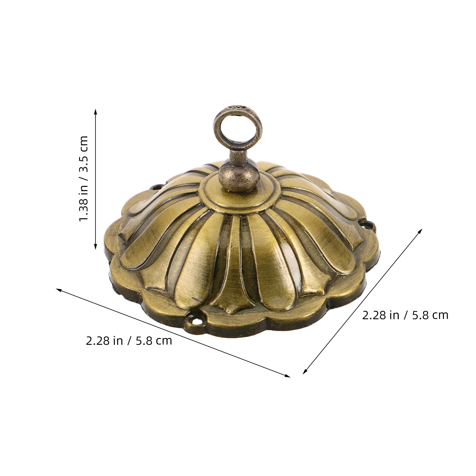 4Pcs Wind Chime Caps Weatherproof Zinc Alloy Replacement Parts for Feng Shui Garden Outdoor Suncatcher DIY Crafting - view 3