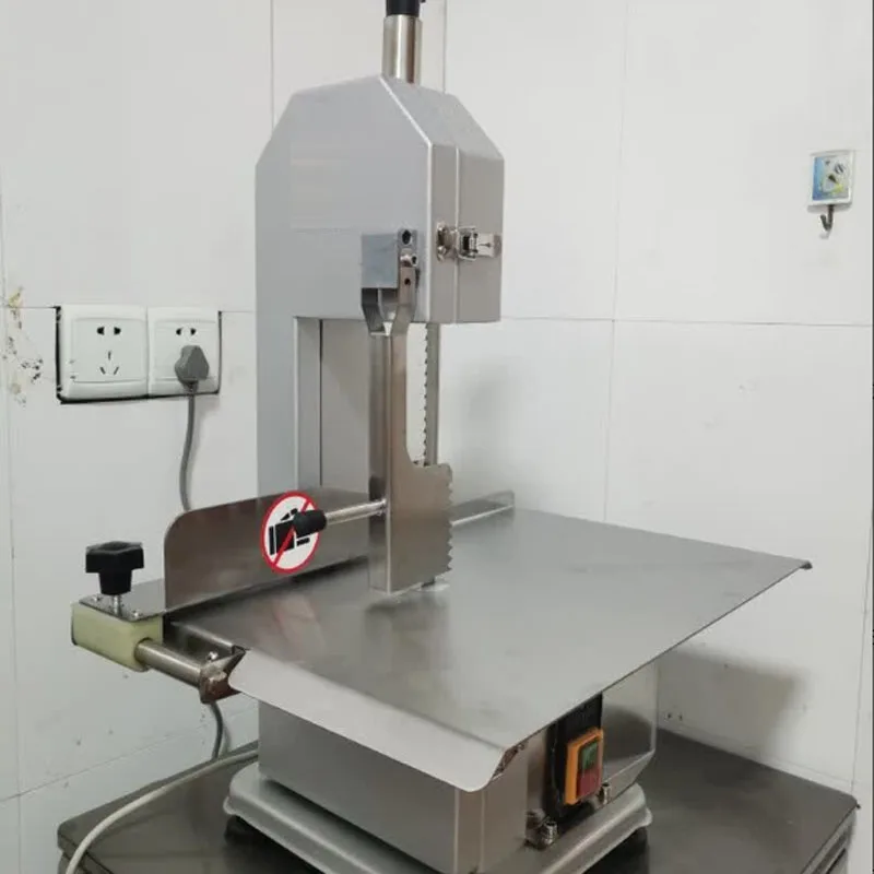 Automatic Frozen Meat Bone Cutting Machine Mini Desktop Commercial Electric Bone Sawing Machine
