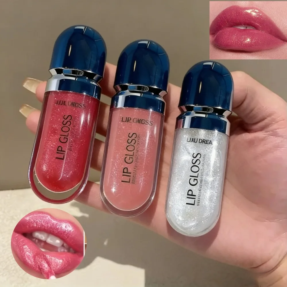 ملمع شفاه مرطب مقاوم للماء يدوم طويلاً وغير لزج طبيعي لامع وملمس ناعم وسهل الاستخدام ملمع شفاه لامع