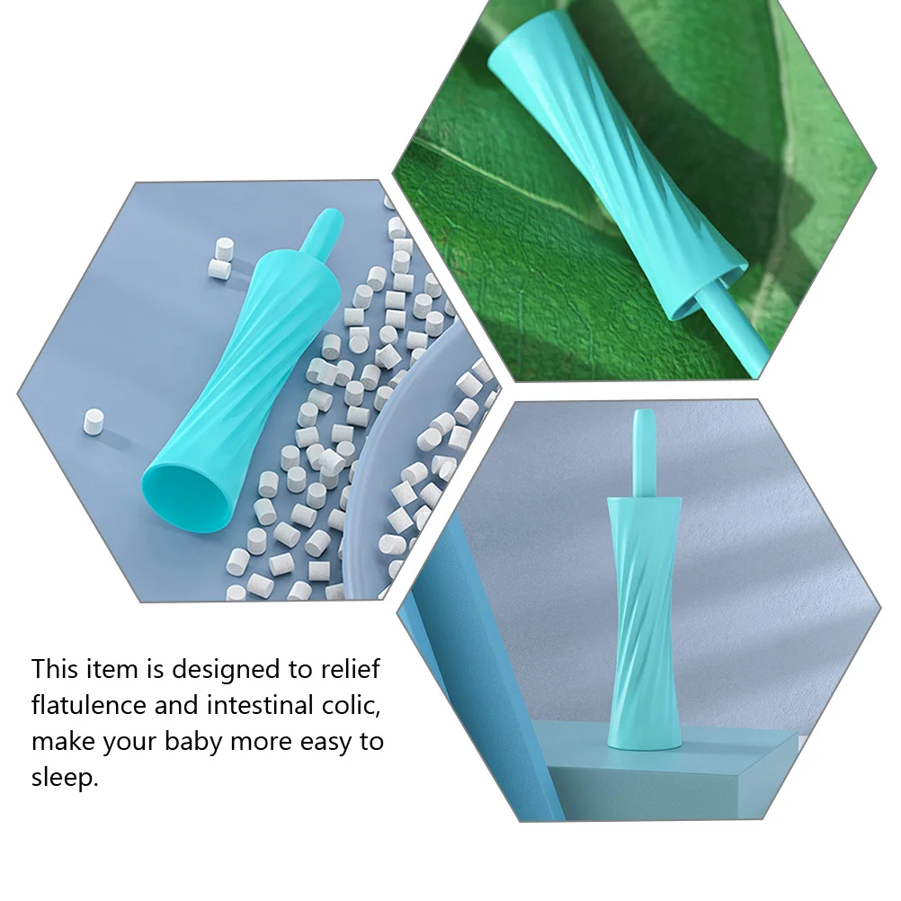 

Exhaust Rod Baby Gas Relief Newborn Care Sky-blue Long Safe Non-irritating Practical Infant Product