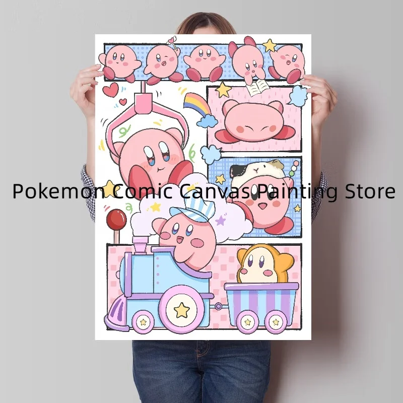 Surrounding Japanese Anime Pokemon Kawaii Stickers and Posters Bedroom Home Decoration Accessories Canvas Wall Children's Gift