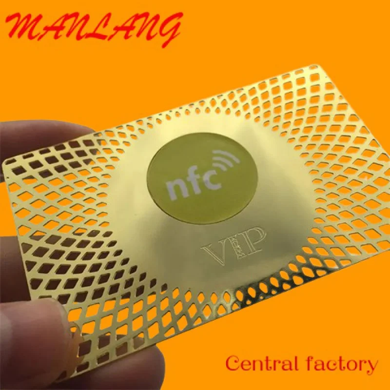 

Custom Custo Fancy etal N Digital Busins Card ith QR Code N 24K Gold N etal VIP Busins Card