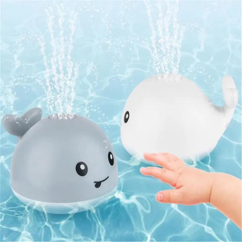 Water Sprinkler Baby Shower Bath Toy Water for Play Light Up Whale Toy Swimming Pool Toy Funny Gift for Boys Girls