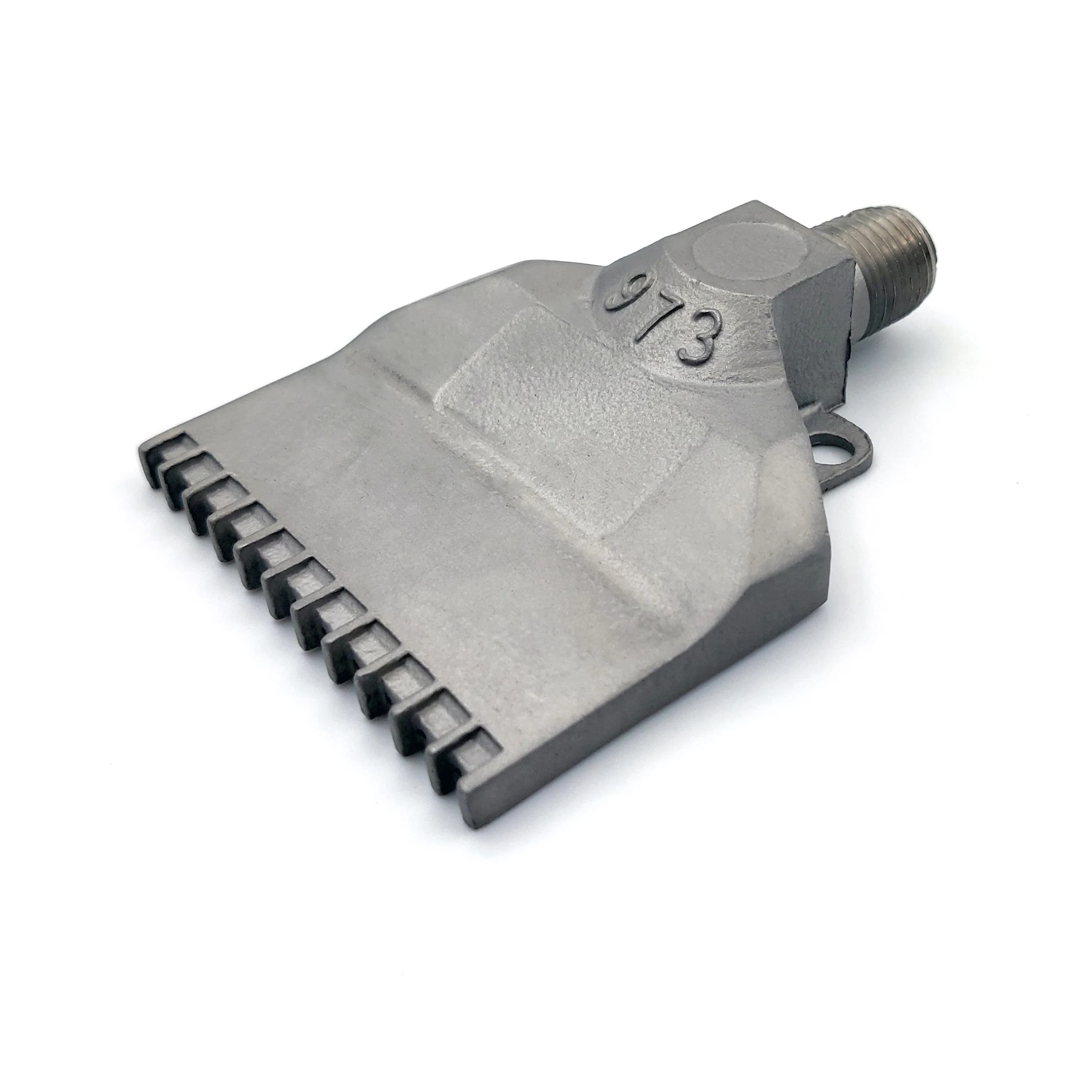Stainless Steel 727 Flat Air Knife Nozzle 1/4 Inch 16 Holes Air Blowing Nozzle Compressed Air Jet Clean