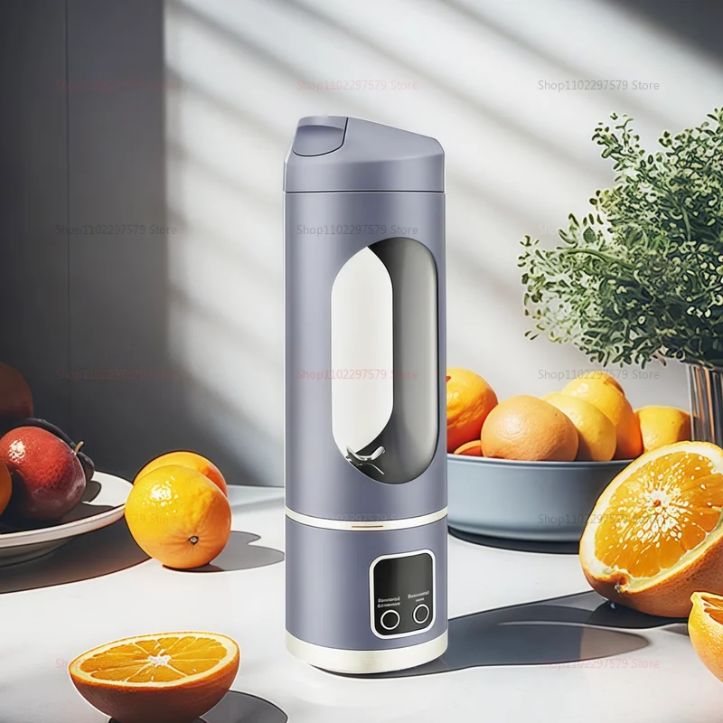 Portable Wireless Juicer Rechargeable Multi-Functional Travel Juicer for Home Office Fully Automatic Compact Juicing Device
