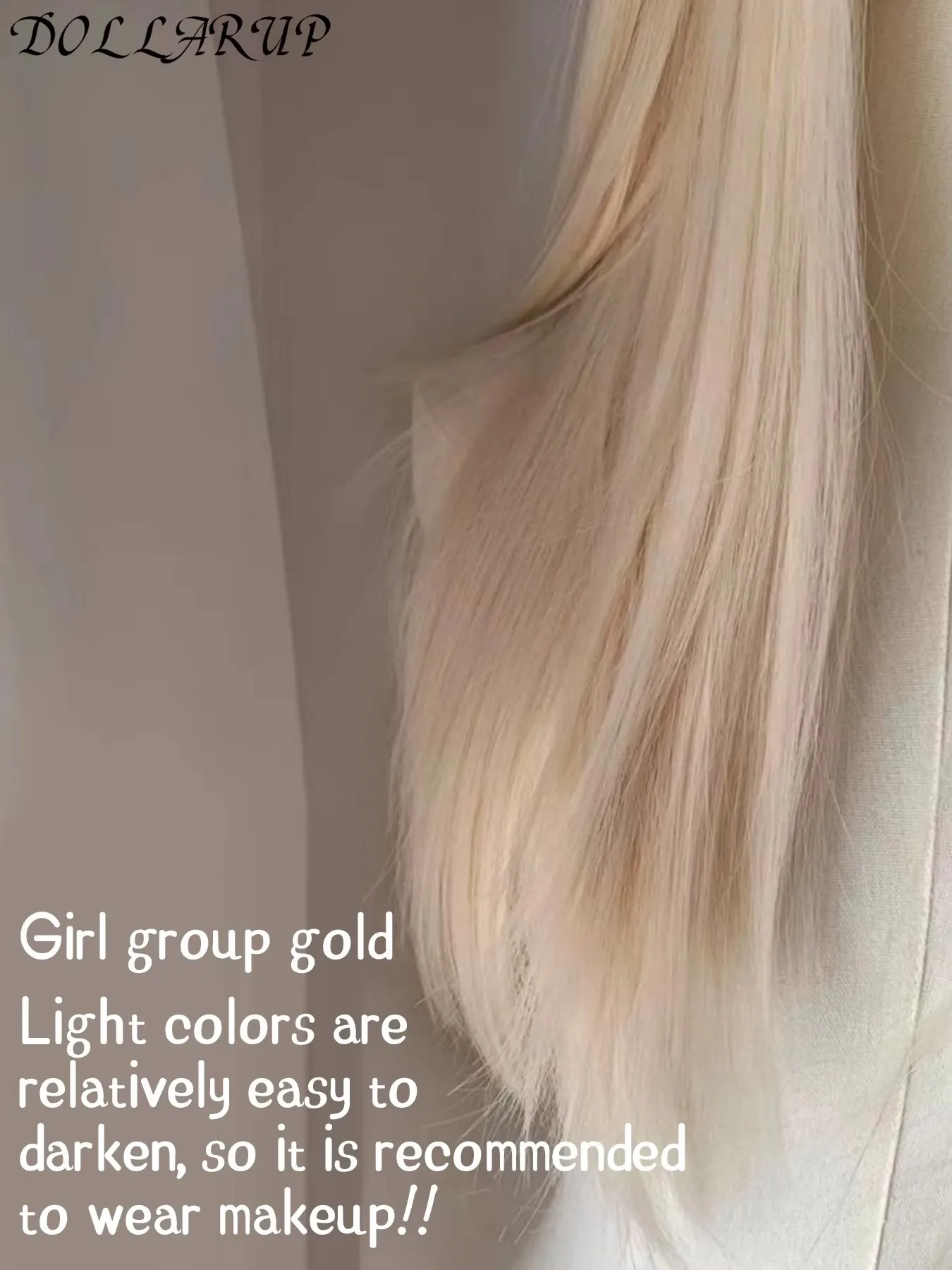 JKL شعر مستعار أشقر مستقيم الاصطناعية الدانتيل شعر مستعار أمامي طويل شقراء الشعر الاصطناعية الدانتيل الباروكات للنساء البلاتين الأبيض شقراء #5