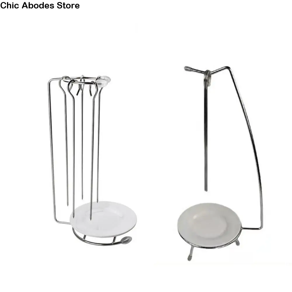 

Stainless Steel BBQ Skewer Set Detachable Reusable Barbecue Fork Holder Free Standing Easy To Install Hanger Skewer Stand