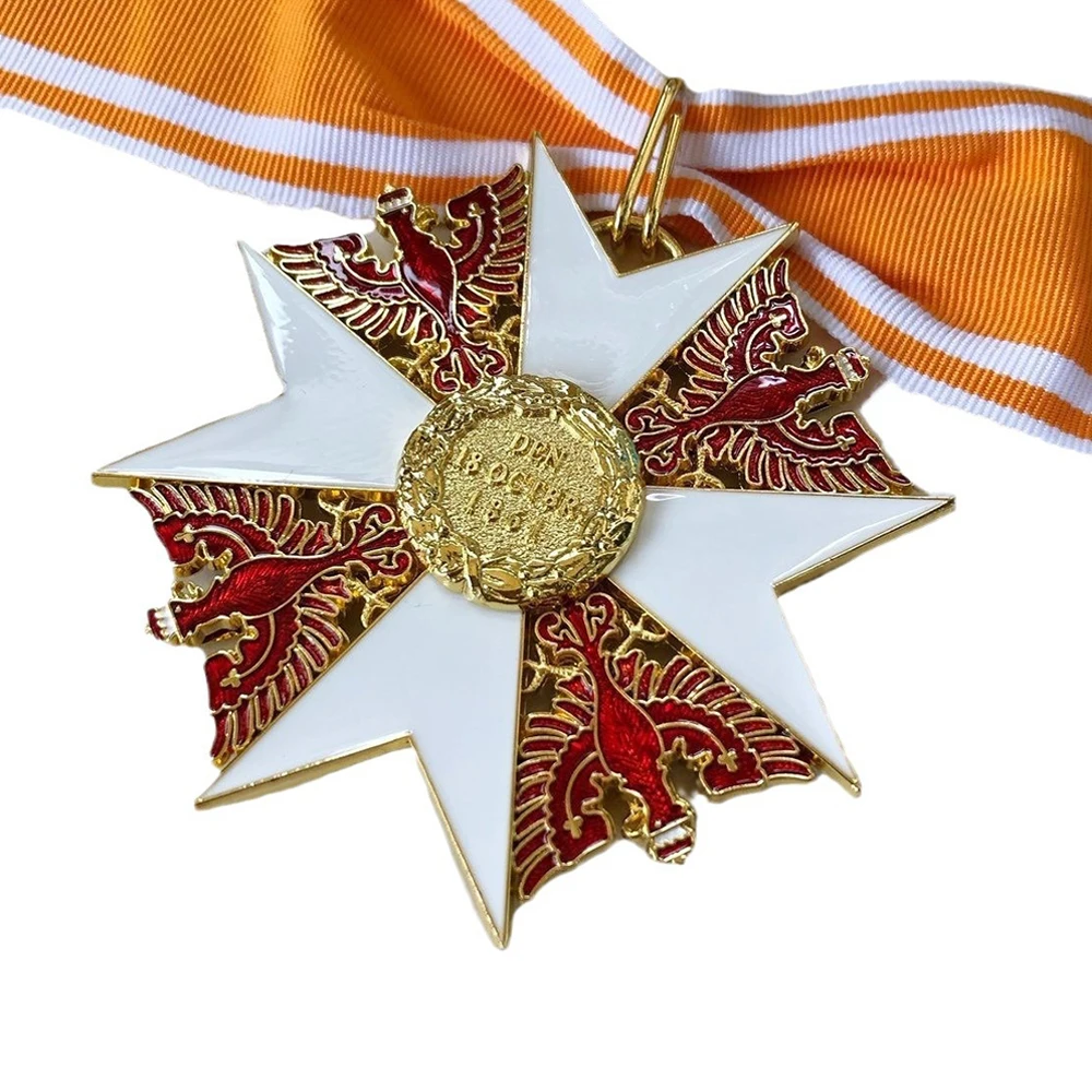 German Emblem Prussian Grand Cross Red Three layer Structure Medal Badge Replica Ribbon Reproduction
