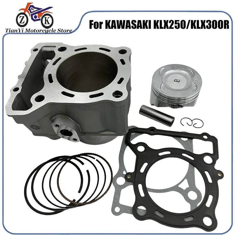 

78mm Big Bore Cylinder Piston Kit For KAWASAKI KLX250 KLX300 KLX250R KLX250S KLX300R 300cc Motorcycle Engine Part 11005-0656