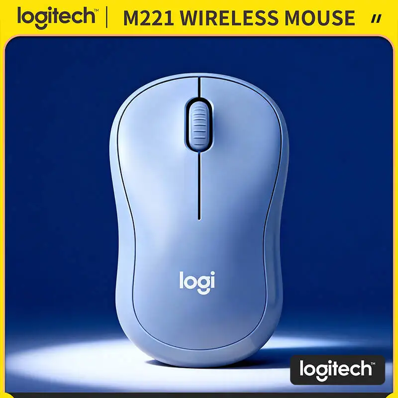 

Бесшумная оптическая беспроводная мышь Logitech M221 — радиус действия 10 м, 18 месяцев работы от батареи, 90% снижение шума, идеально подходит для студентов и путешественников
