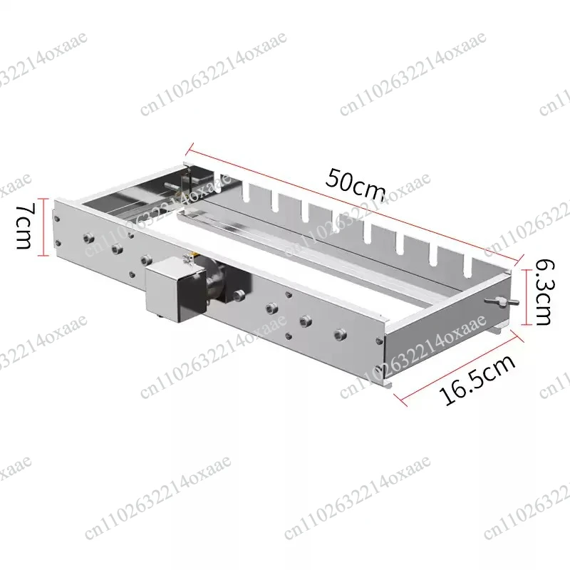 Adjustable Width Barbecue Rotating Skewer Rack Support Accessory